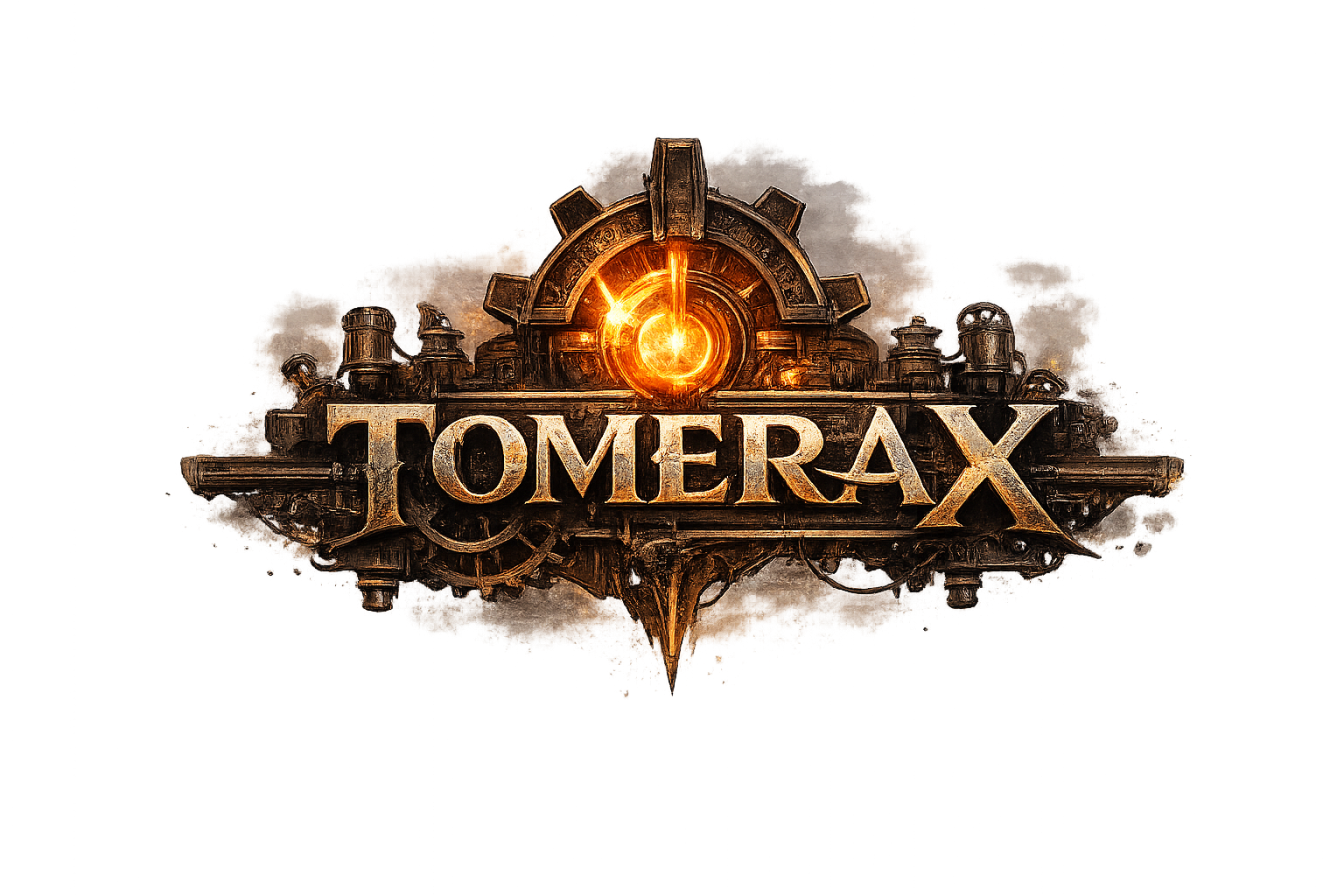 TOMERAX — Tomorrow Era X, logo de juego de supervivencia y crafteo para Android, iOS y PC